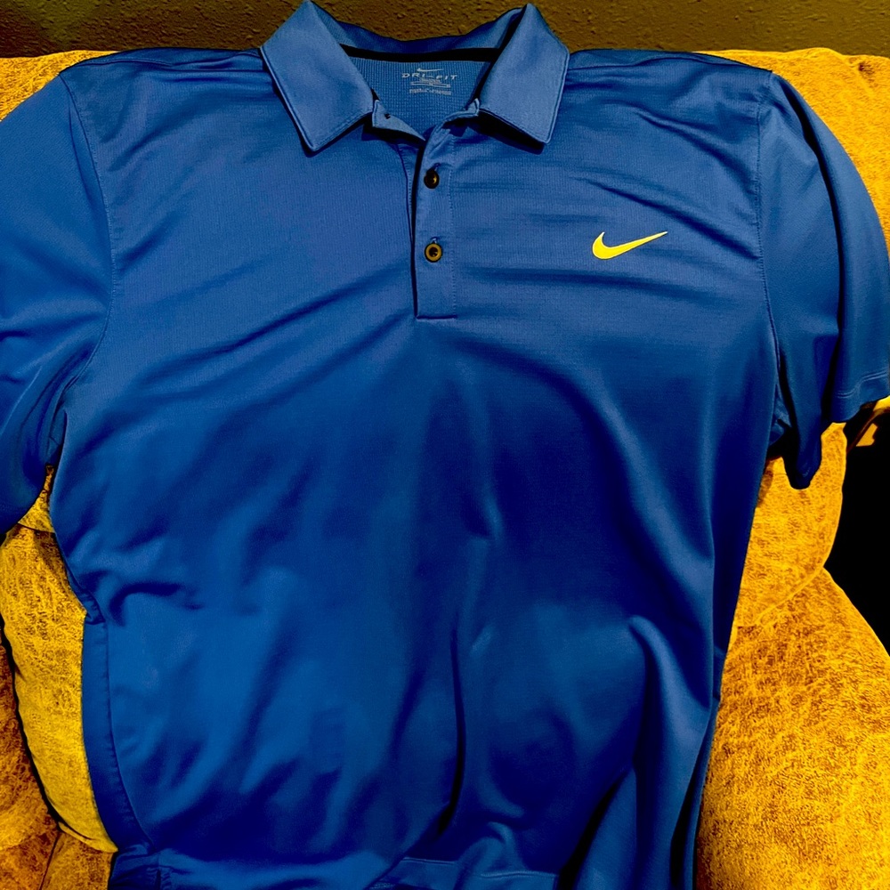 Nike XL Blue Dri-Fit Golf Polo